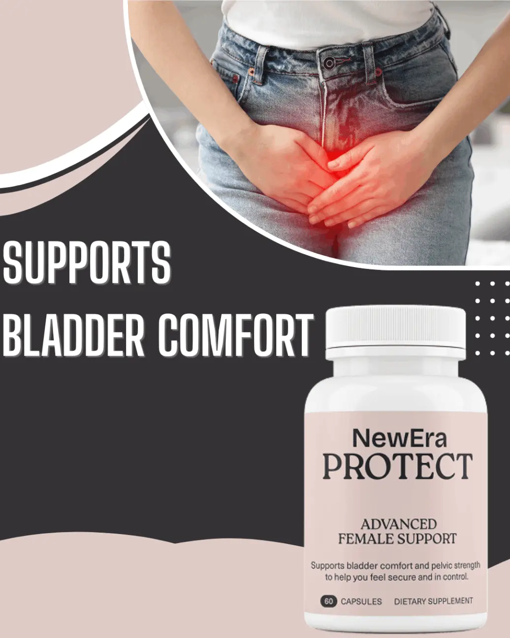 NewEra Protect Supplement Bottle for Bladder and Kidney Support